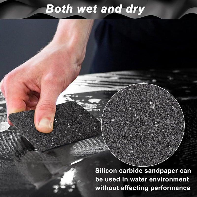 Shineboc 320 Grit Sandpaper Roll, 3-2/3" Wide 11 Yard Wet Dry Silicon Carbide Longboard Sand Paper for Automotive Metal Wood Sanding＆Polishing - Image 4